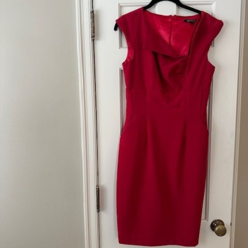 Ava + Aiden Red Sheath Dress